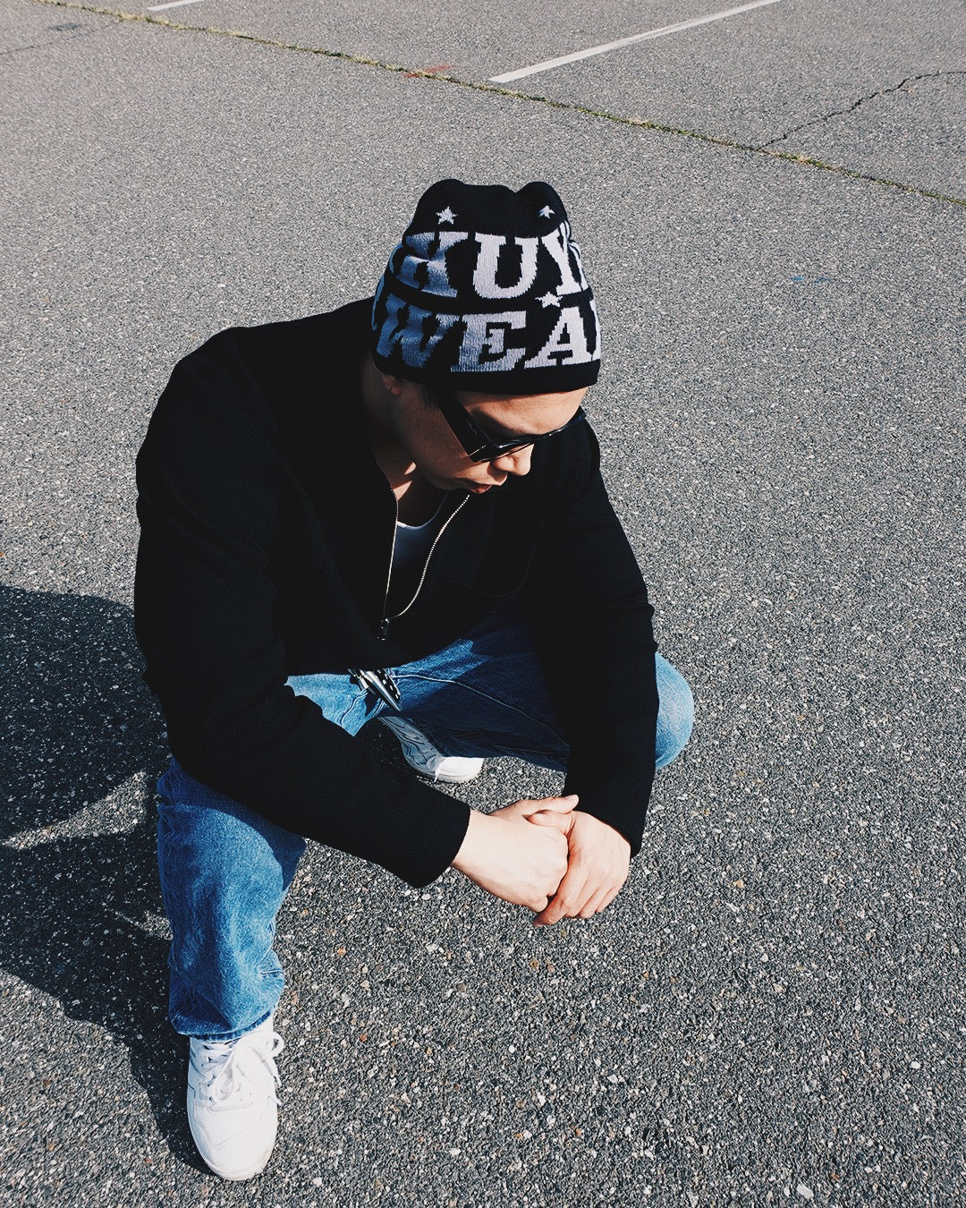 Kuyawear Skull Cap Beanie (Black/Grey)