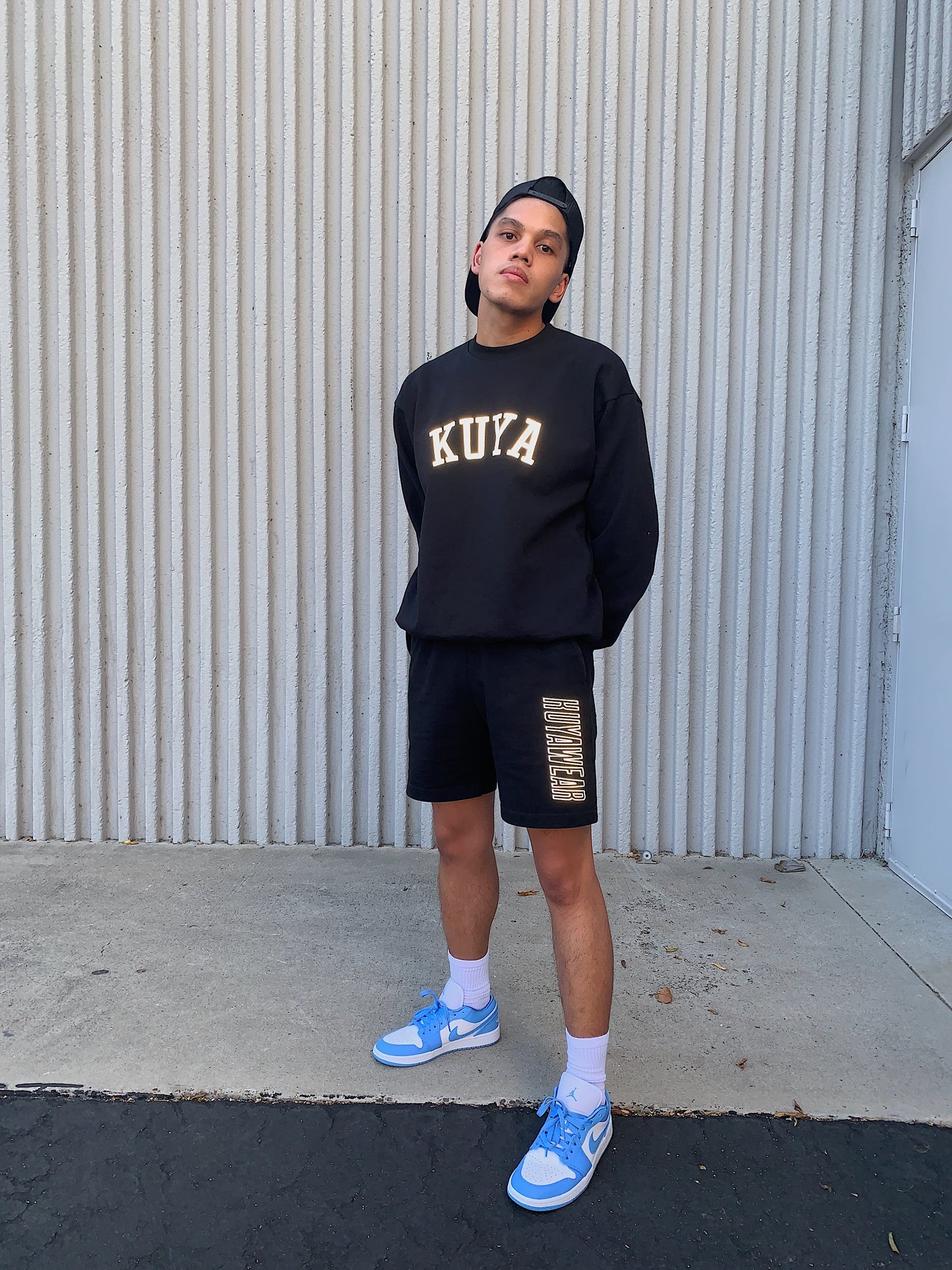 Kuya Reflective Crewneck Sweater (Black)