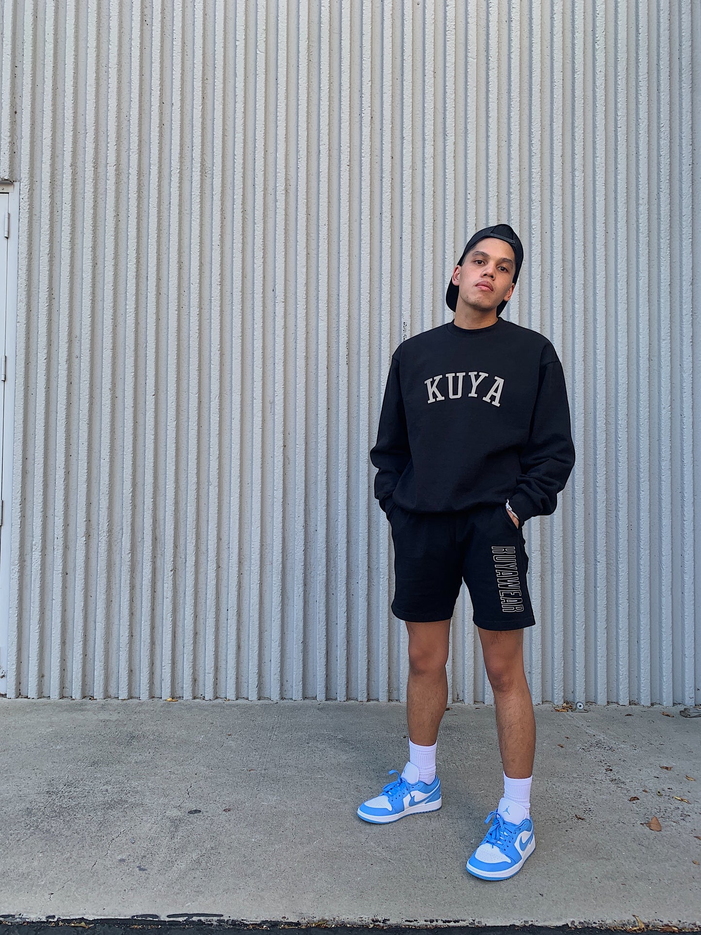 Kuya Reflective Crewneck Sweater (Black)