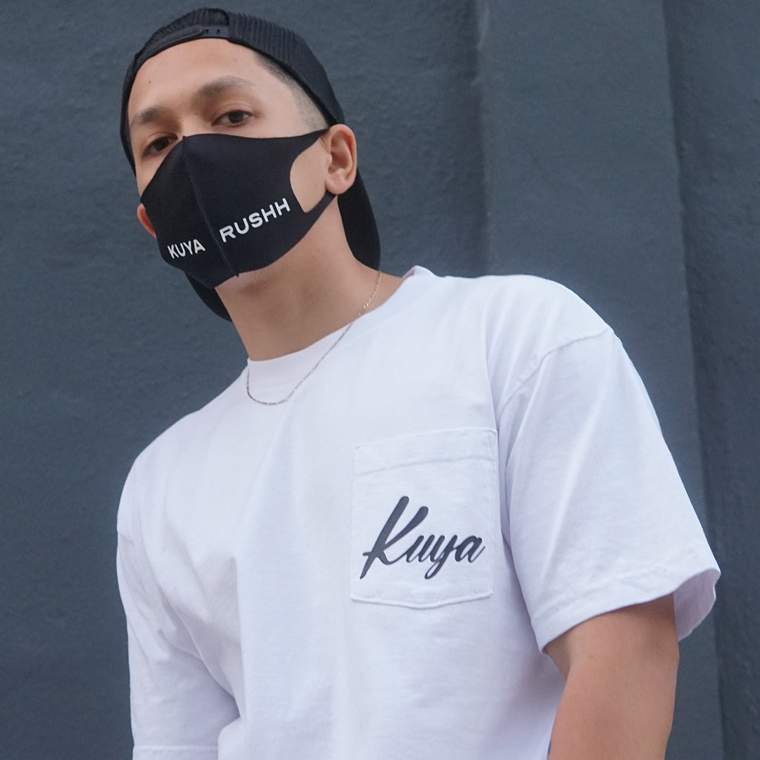 Kuya Script Pocket Tee (White)