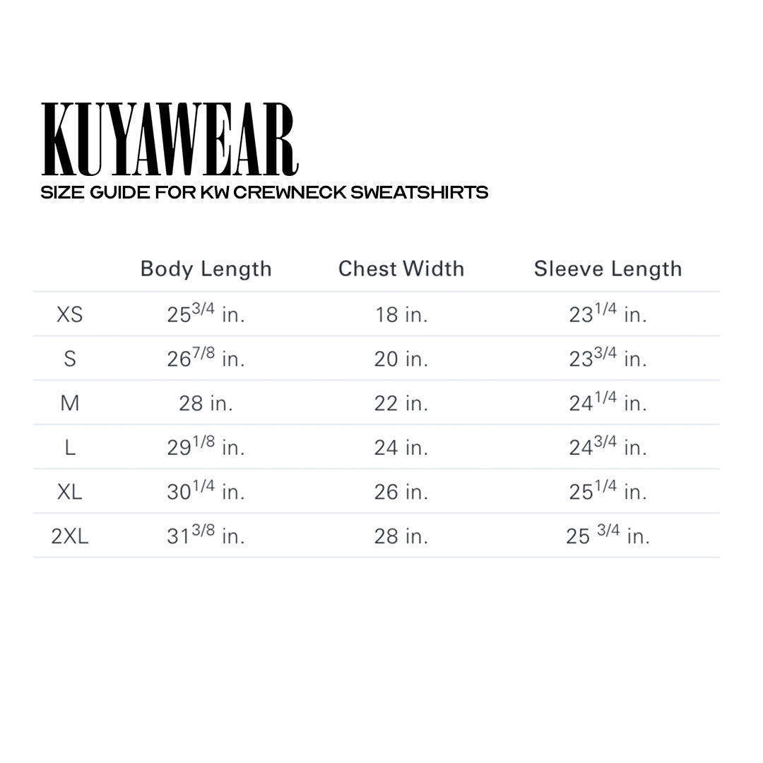 Kuya Reflective Crewneck Sweater (Black)