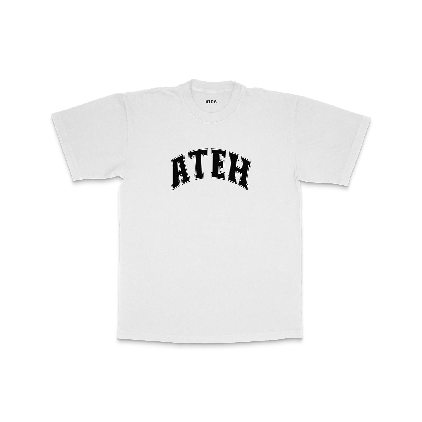 Kids Ateh Collegiate T-Shirt (White)