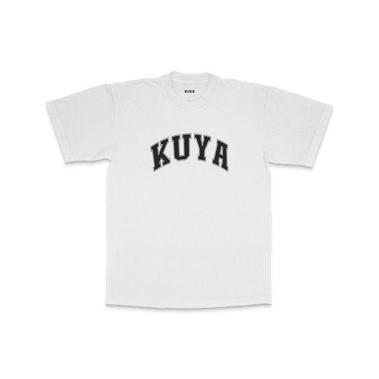 Kids Kuya Collegiate T-Shirt (White)