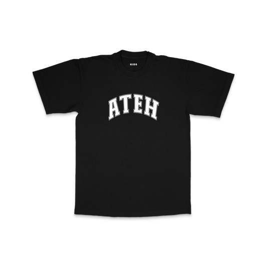 Kids Ateh Collegiate T-Shirt (Black)