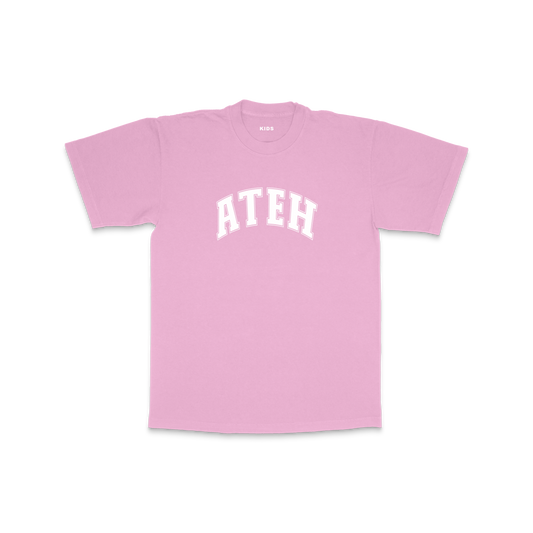 Kids Ateh Collegiate T-Shirt (Dusty Pink)