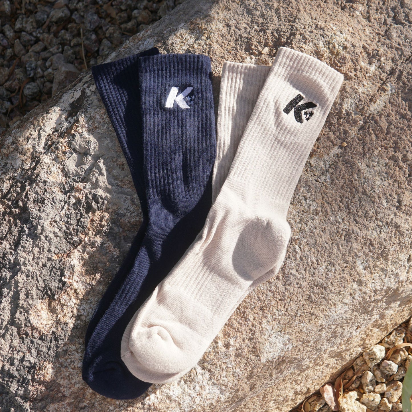 K Star Crew Socks (2 Pack)