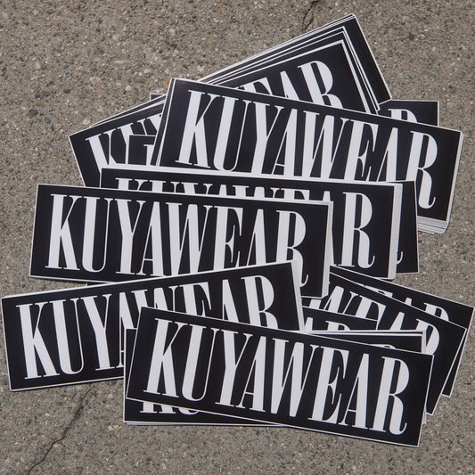 Kuyawear Logo Sticker (Black)