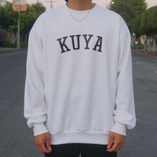 Kuya Crewneck Sweater (White)