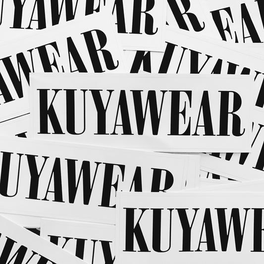 Kuyawear Logo Sticker (White)