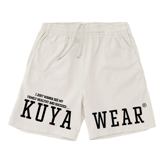 Kuya Fam Shorts (White)